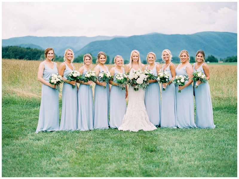 bridesmaids group photo Greeneville TN