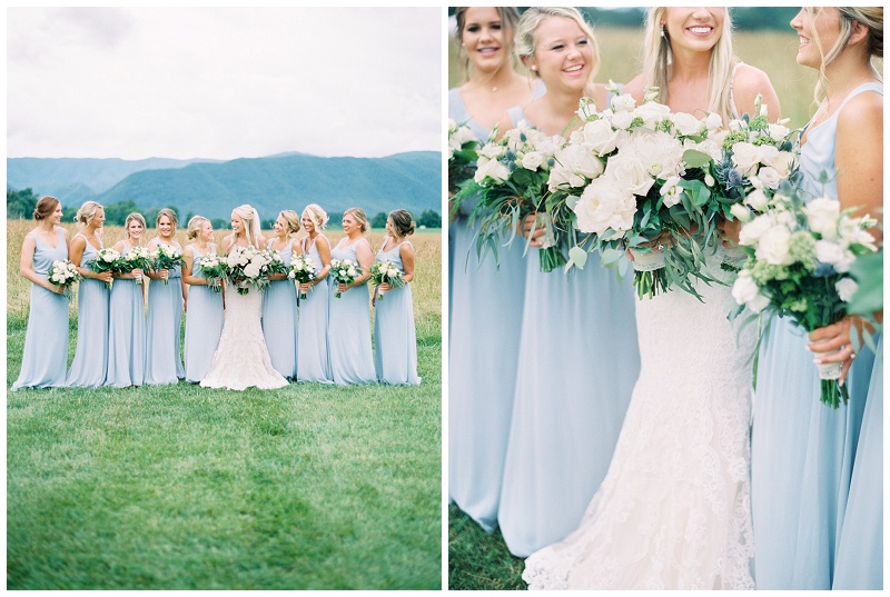 bridesmaids dresses farm wedding Tennessee