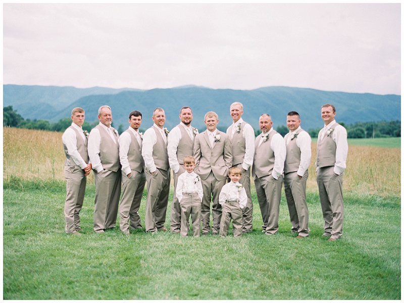 groomsmen getting ready Tennessee wedding