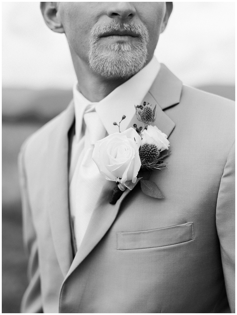 wedding day groom portrait East Tennessee