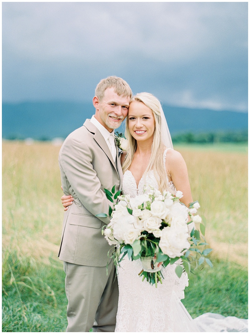 farm wedding couple portraits Greeneville