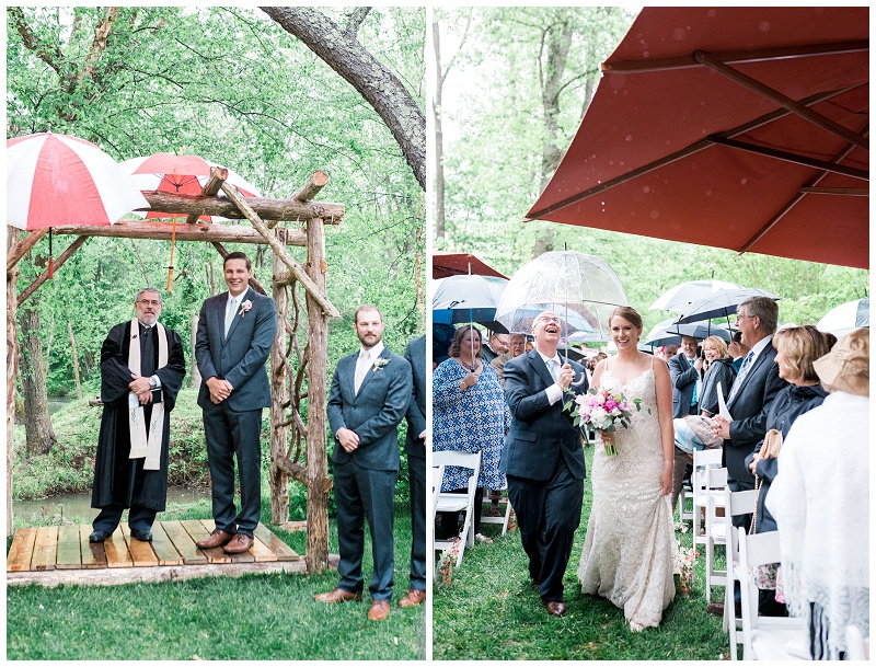 Asheville NC outdoor ceremony farm wedding