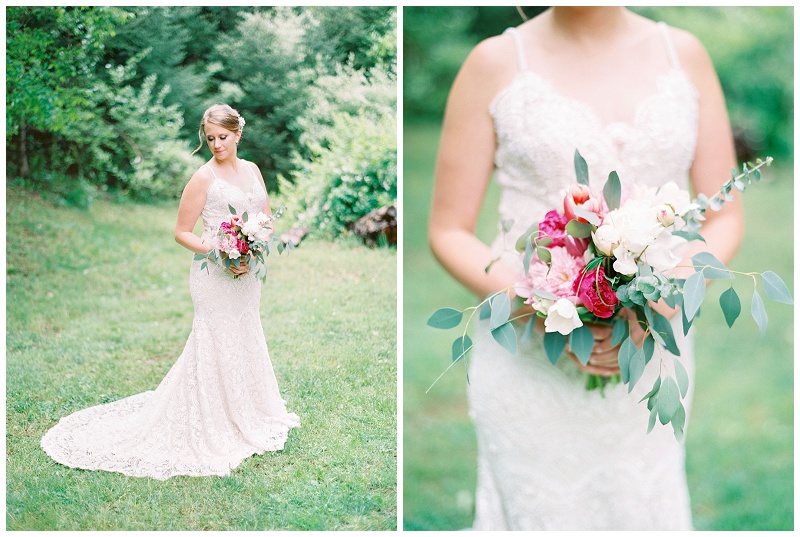 bride portrait Hidden River Events Asheville NC