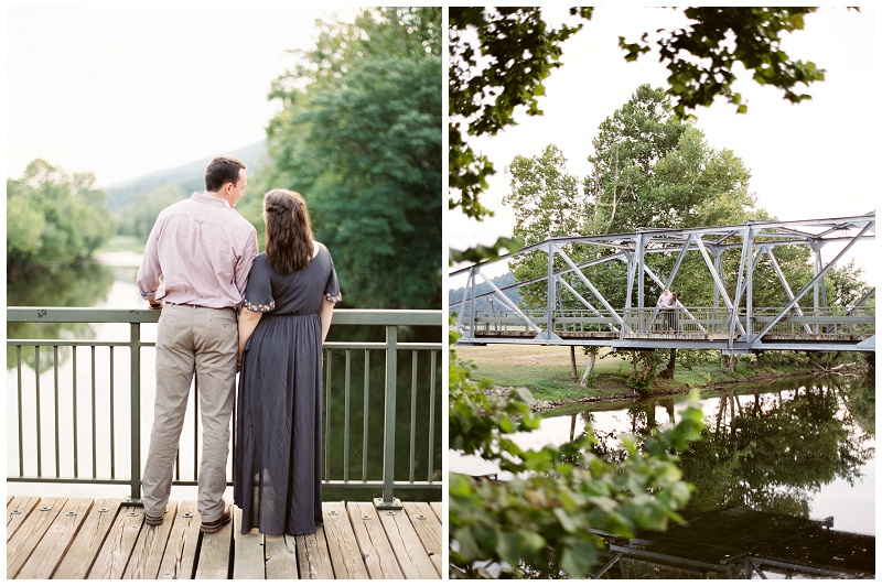 engagement session near Kingsport TN in scenic mountains
