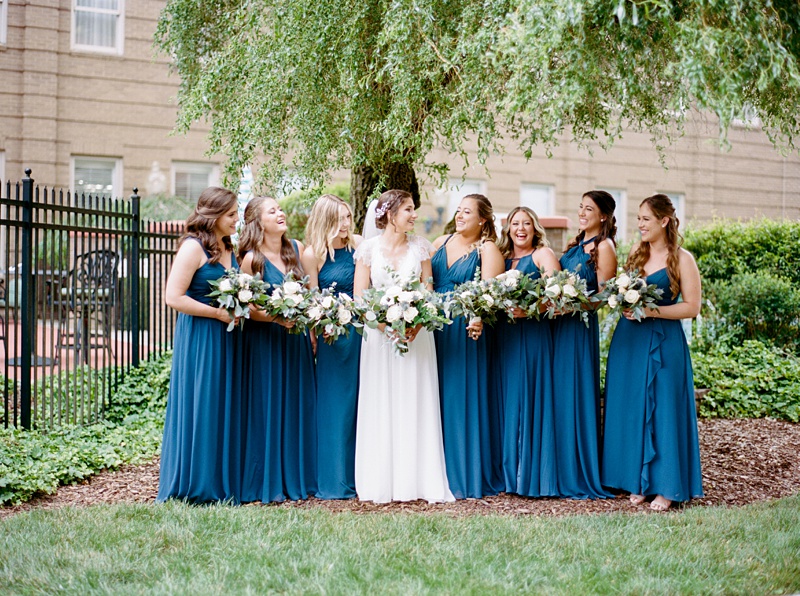 bridesmaids group photo Hidden Meadows Afton TN