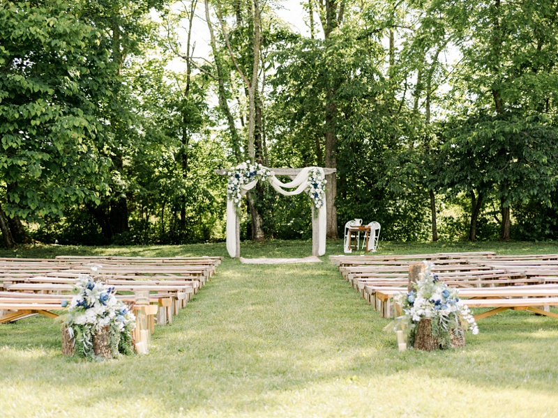 Madison walking down aisle Hidden Meadows TN