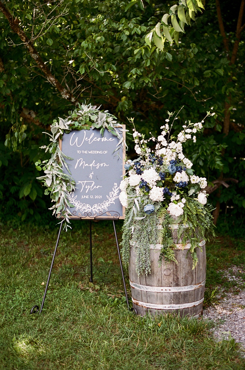 outdoor ceremony Hidden Meadows Afton TN