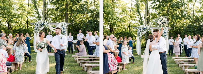 Appalachian backdrop ceremony Hidden Meadows TN