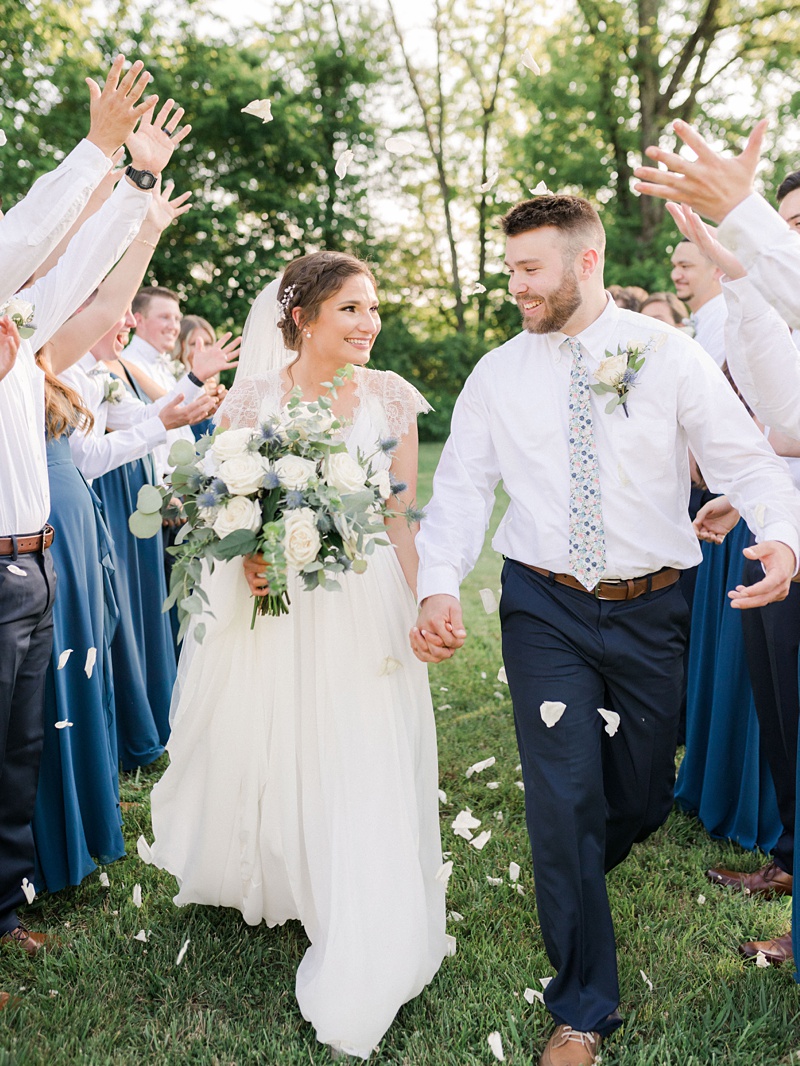 bridal party laughing Madison and Tyler