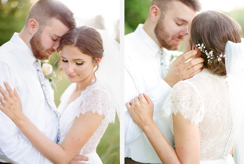 Hidden Meadows couple embracing Madison and Tyler