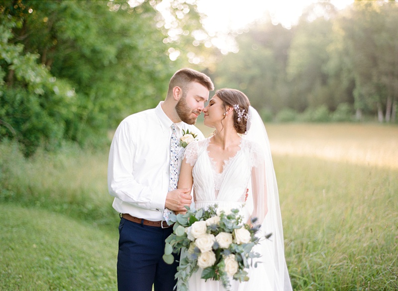 bride and groom portraits Hidden Meadows Afton TN