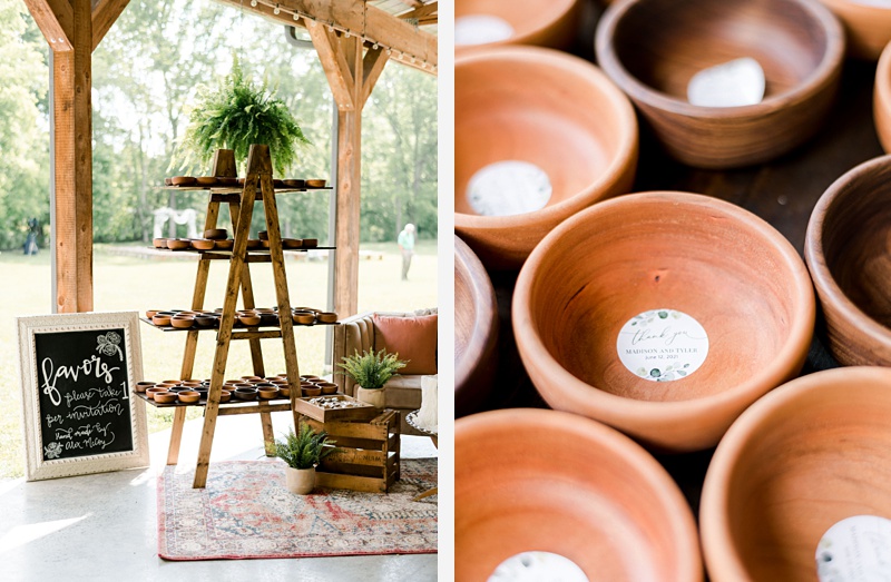 Hidden Meadows wedding reception décor Madison and Tyler