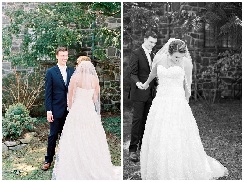 candid laughing bride and groom Homewood NC