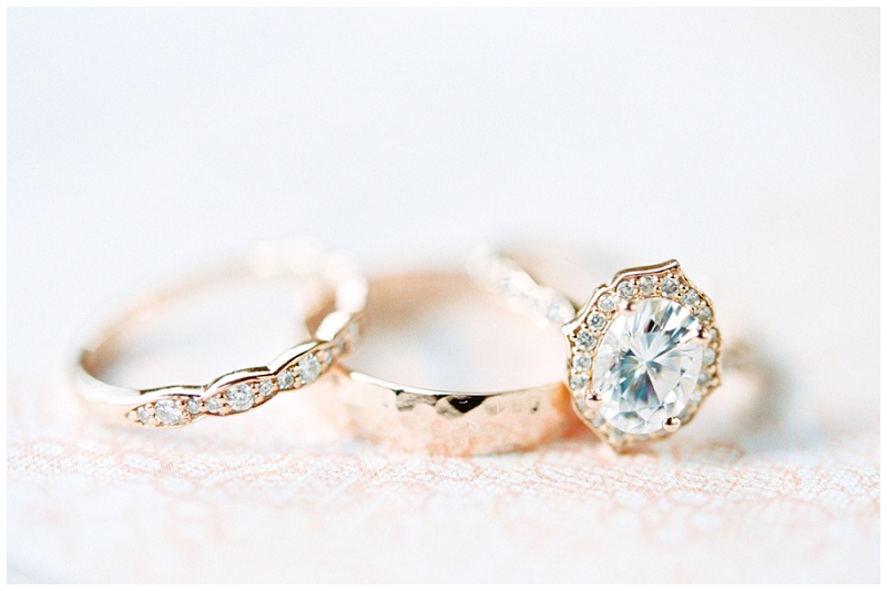 Homewood Asheville NC wedding rings detail