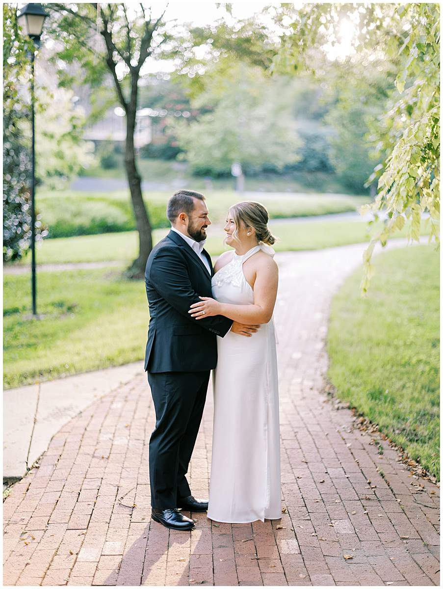 Jonesborough engagement photographer couple on Main Street