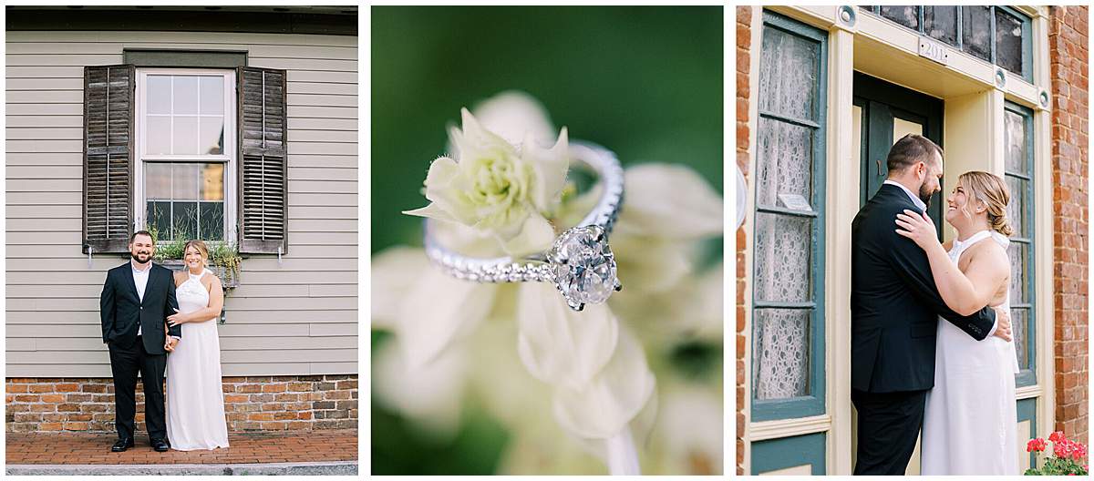 engagement photos Main Street Jonesborough TN