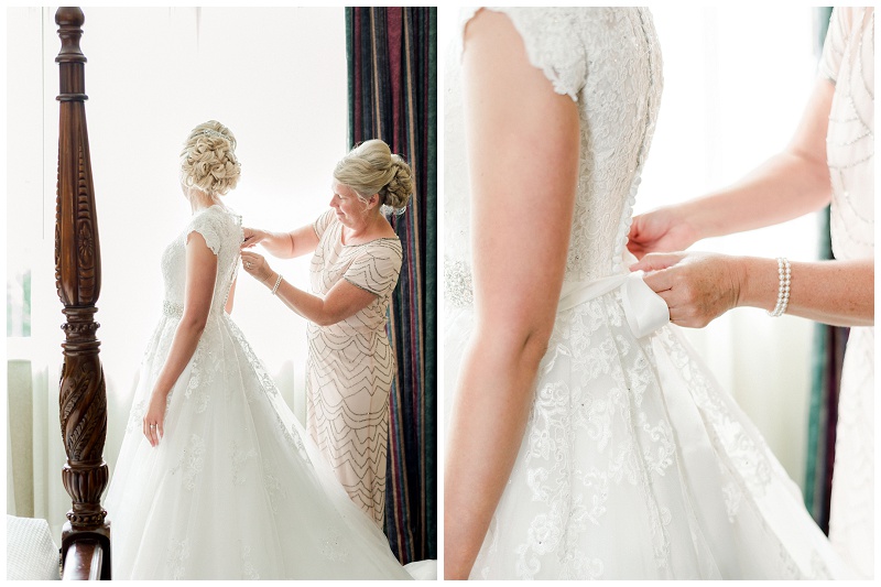 bridal prep Carnegie Hotel wedding photos