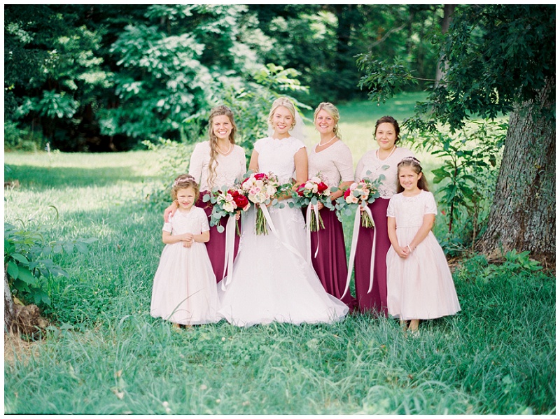 bridesmaids laughing candid Jonesborough TN