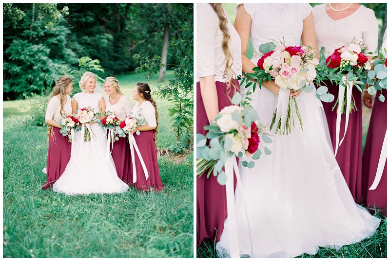 bridal party bridesmaids East Tennessee