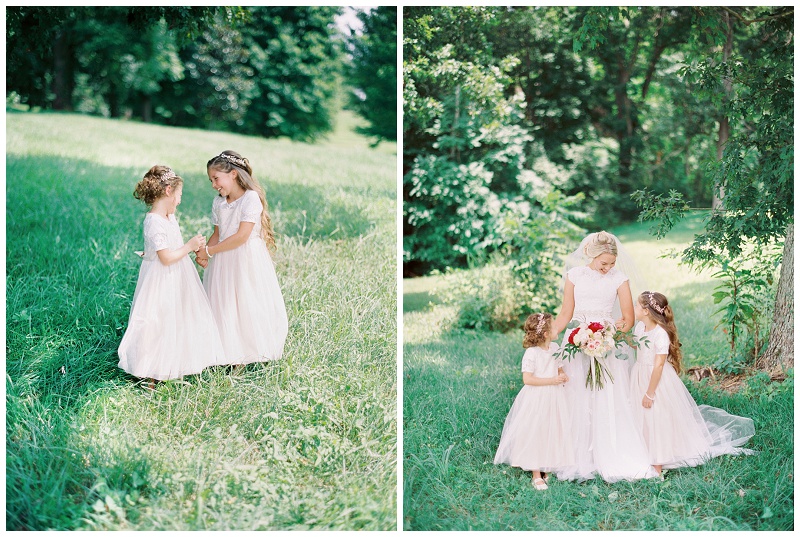 bridesmaids group photo Grace Meadows Farm
