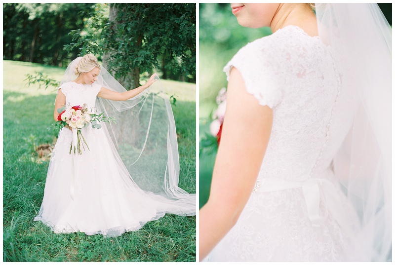 elegant bride Jonesborough TN wedding