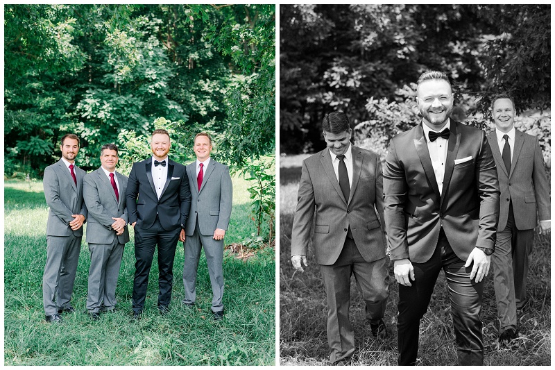 groomsmen group photo Tennessee wedding