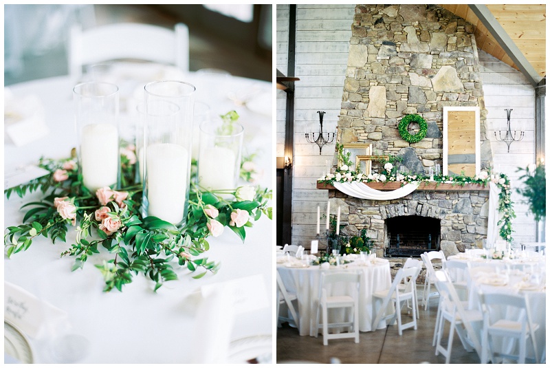 reception decor Grace Meadows Farm