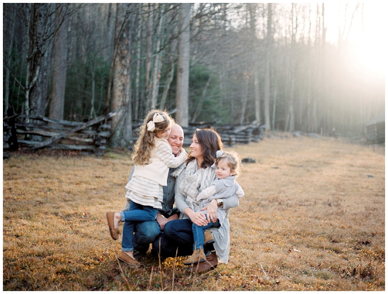 Gatlinburg TN extended family photos Smoky Mountains