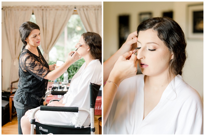bridal prep moments East Tennessee wedding