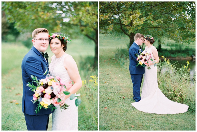bride and groom outdoor portraits East TN