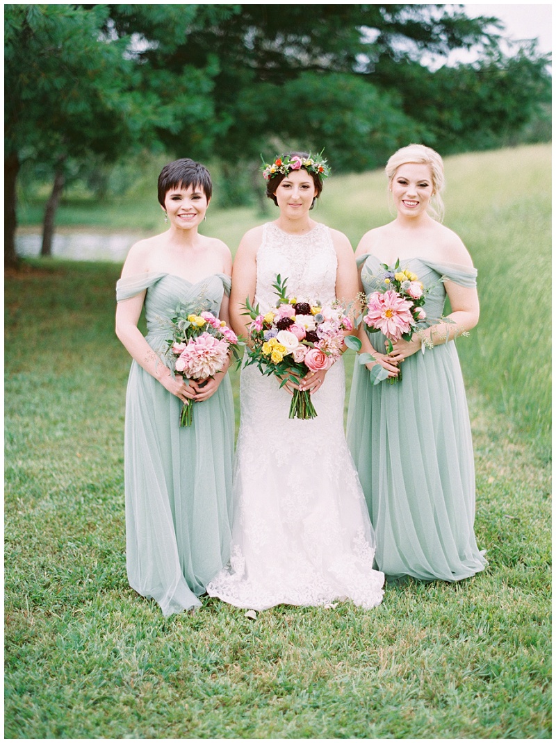 bridesmaids portraits East Tennessee wedding