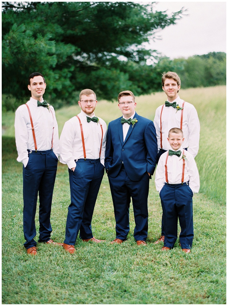groomsmen portraits East Tennessee wedding