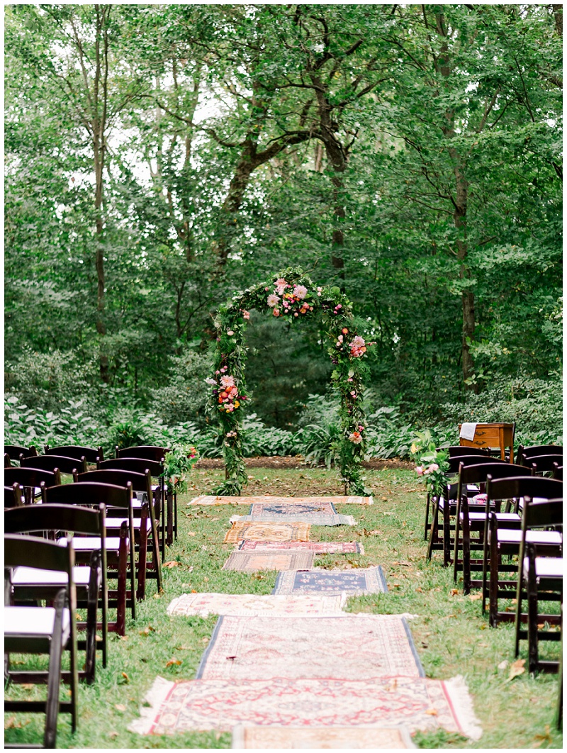 outdoor ceremony Jonesborough TN wedding