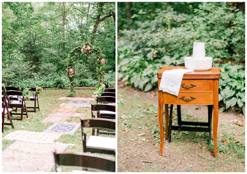 ceremony decor wedding East TN photographer