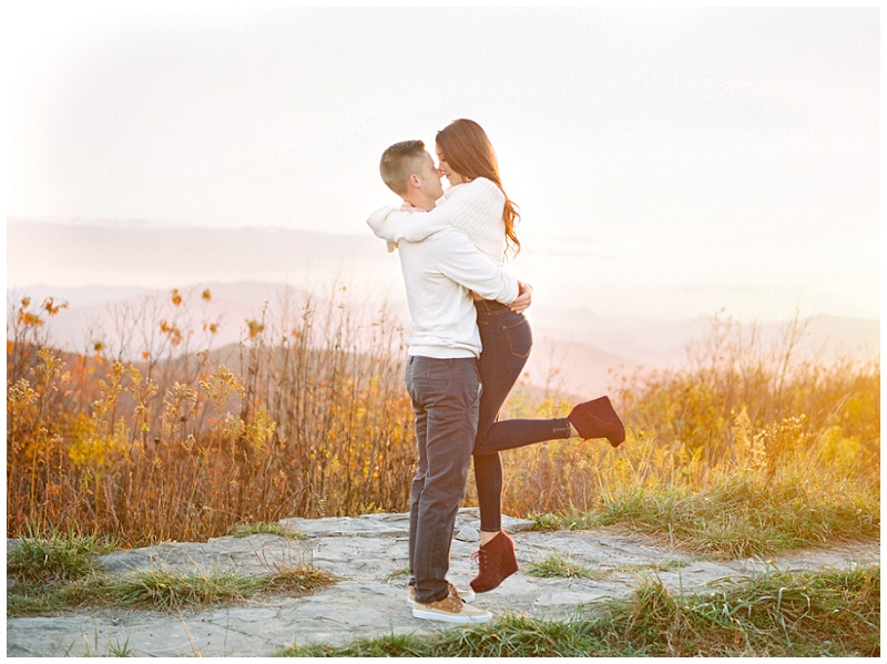 scenic overlook engagement session Tri-Cities TN scenic overlook engagement session Tri-Cities TN