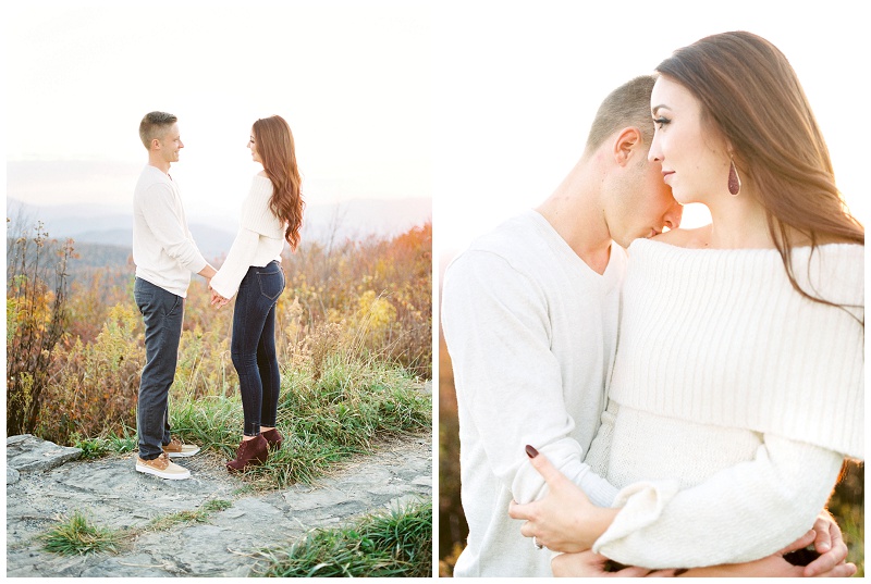 golden hour engagement session Erwin TN mountains golden hour engagement session Erwin TN mountains