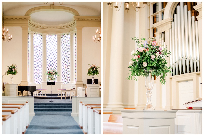 Emory and Henry Chapel wedding interior