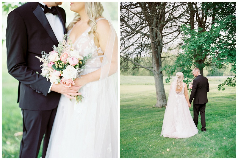 bride and groom outdoor portraits Virginia