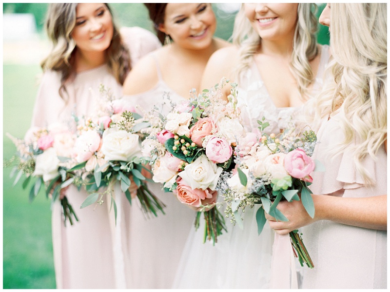 elegant bridemaids photography Virginia wedding