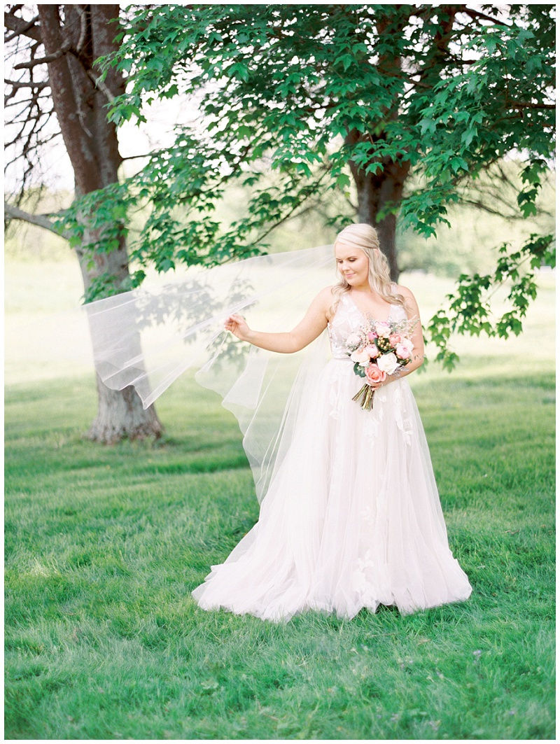 bride portrait Emory and Henry Chapel wedding