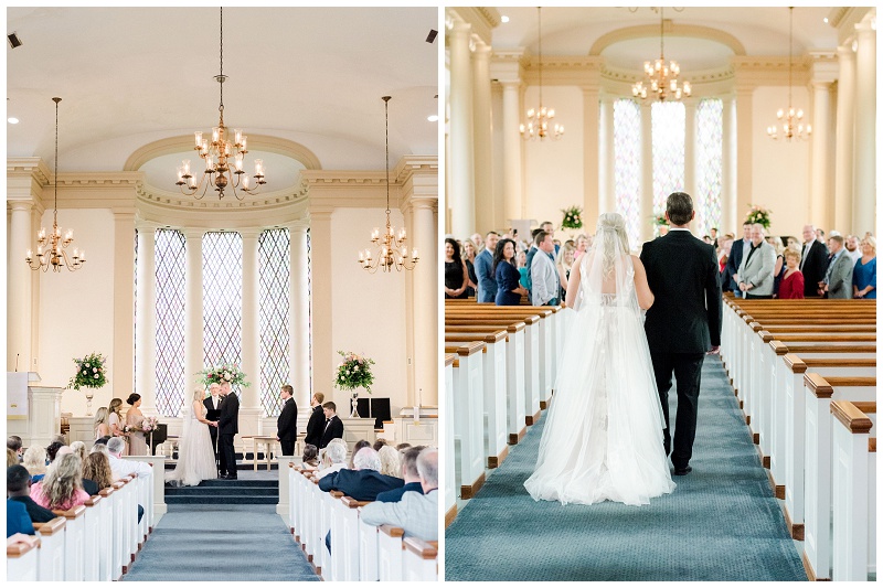 Emory and Henry Chapel wedding ceremony