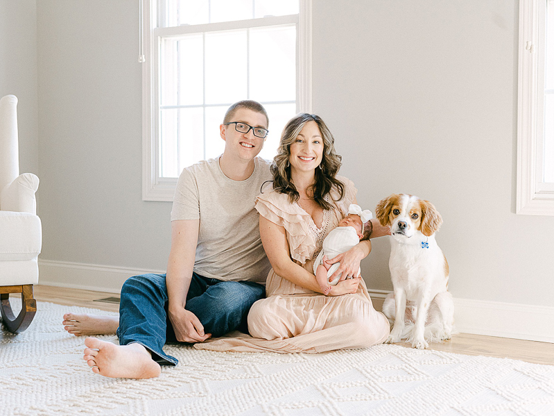 parents holding newborn baby girl Johnson City TN