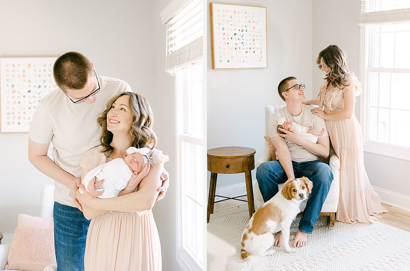 in home newborn session Johnson City Tennessee