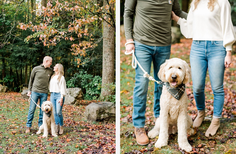 couple walking Beauty Spot mountain engagement TN couple walking Beauty Spot mountain engagement TN