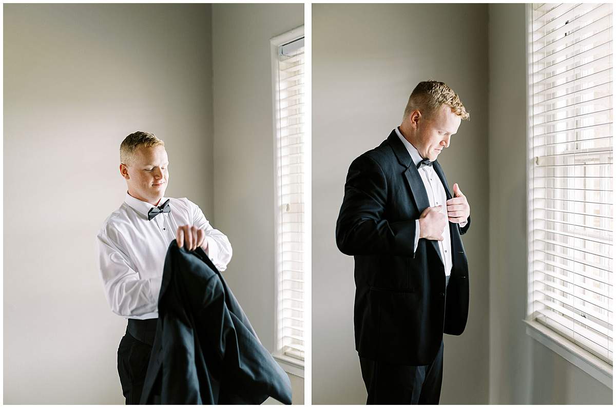 groom prep historic train station venue