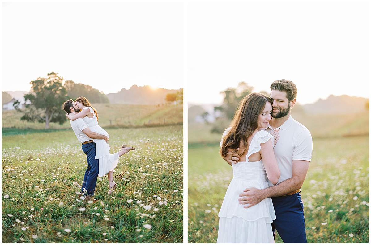 engagement photos Tri Cities Tennessee sunset
