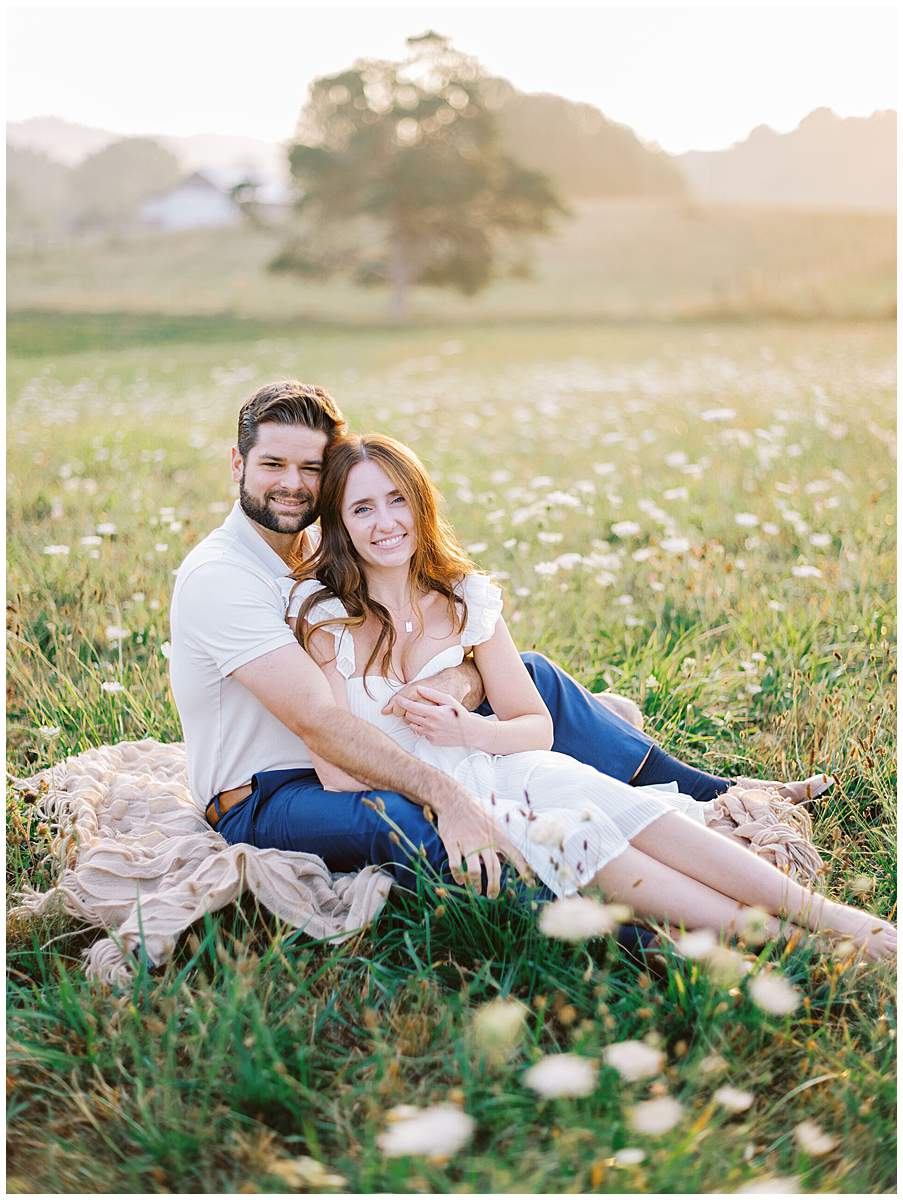 dreamy golden hour engagement photos TN