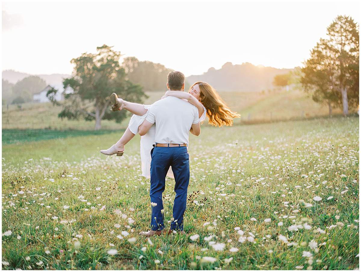 golden hour couple portraits Tri Cities
