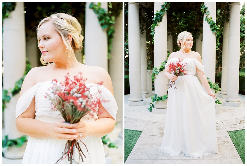 bride at Caesars Palace Las Vegas wedding photos