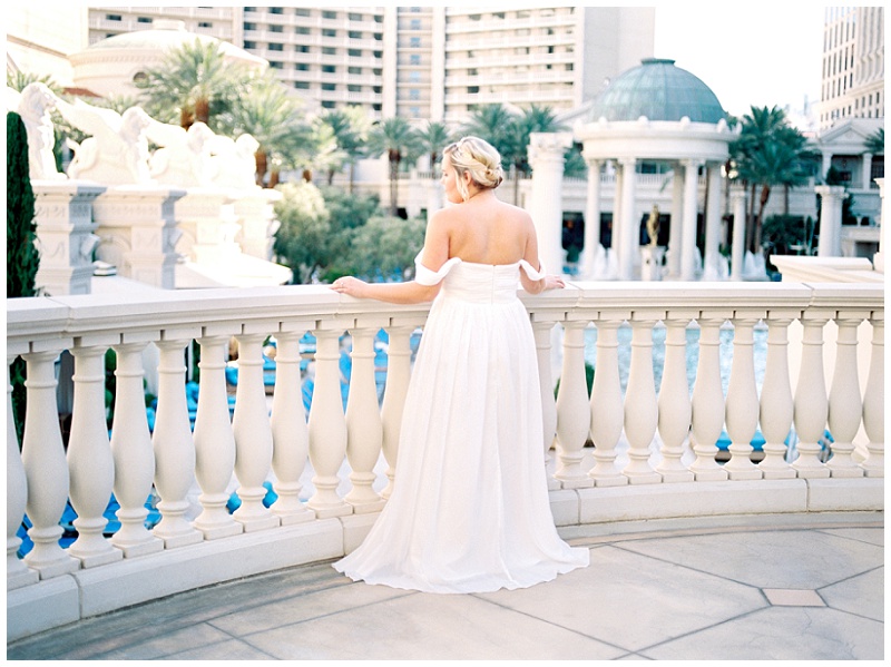 romantic bridal session Las Vegas Caesars Palace